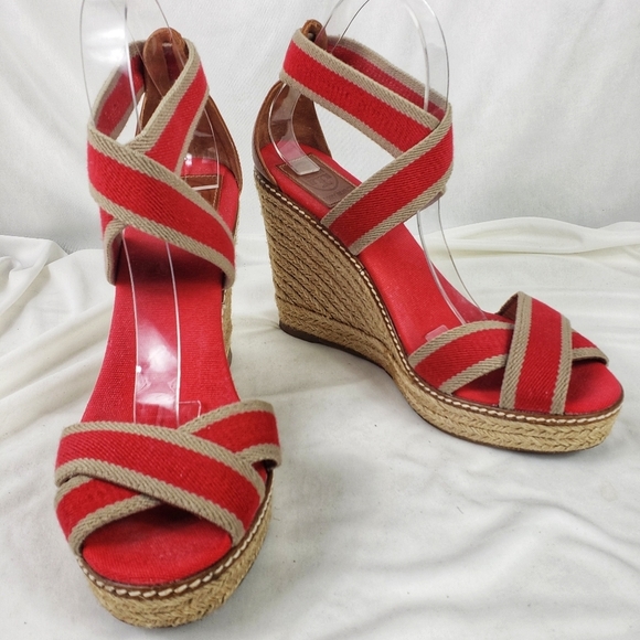 Tory Burch Adonis Espadrille Wedge Sandal - Picture 7 of 12